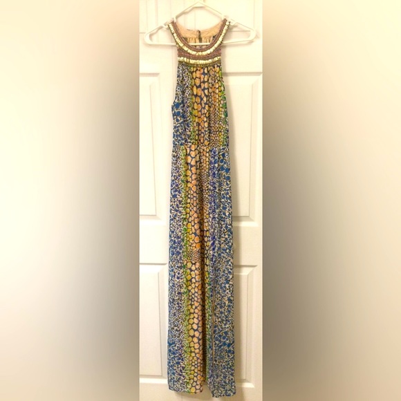 NWOT-Charlie Jade maxi dress w/slit on front left leg, up the knew, size: Medium - Picture 7 of 9